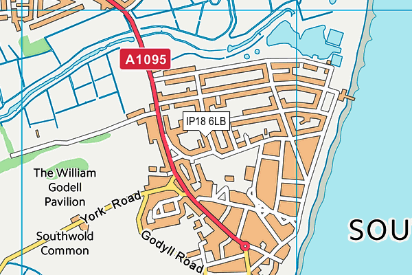 IP18 6LB map - OS VectorMap District (Ordnance Survey)