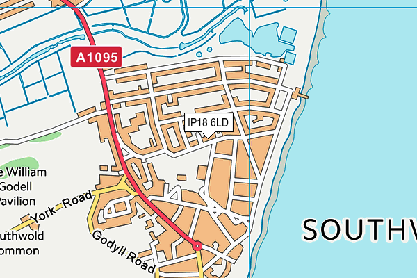 IP18 6LD map - OS VectorMap District (Ordnance Survey)