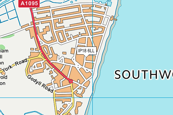 IP18 6LL map - OS VectorMap District (Ordnance Survey)