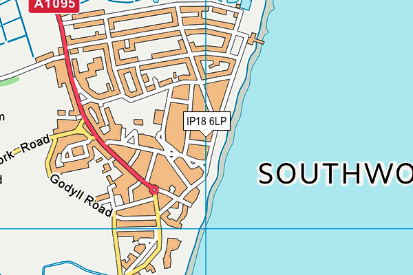 IP18 6LP map - OS VectorMap District (Ordnance Survey)