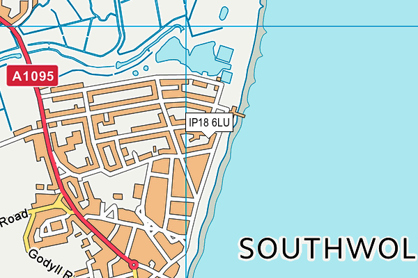 IP18 6LU map - OS VectorMap District (Ordnance Survey)