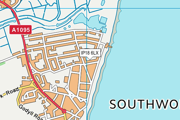 IP18 6LX map - OS VectorMap District (Ordnance Survey)