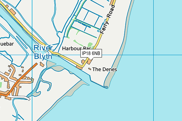 IP18 6NB map - OS VectorMap District (Ordnance Survey)