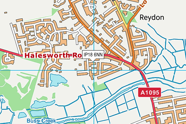 IP18 6NN map - OS VectorMap District (Ordnance Survey)