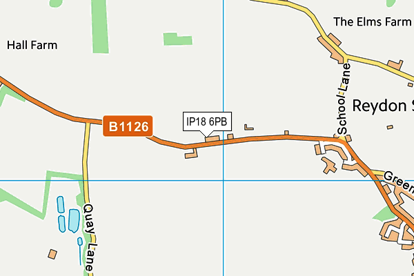 IP18 6PB map - OS VectorMap District (Ordnance Survey)