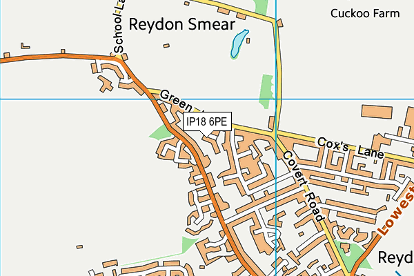 IP18 6PE map - OS VectorMap District (Ordnance Survey)