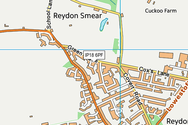 IP18 6PF map - OS VectorMap District (Ordnance Survey)