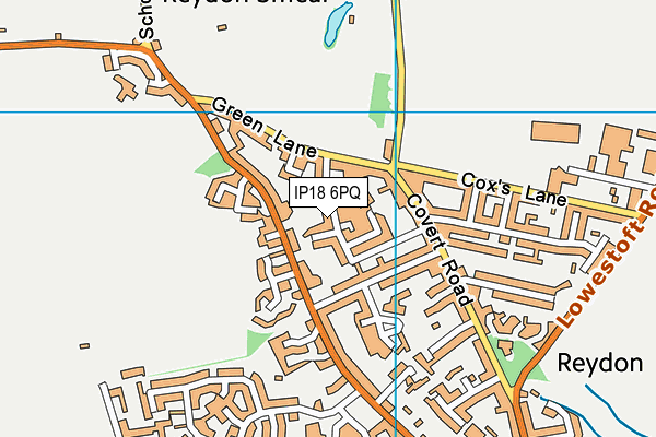 IP18 6PQ map - OS VectorMap District (Ordnance Survey)