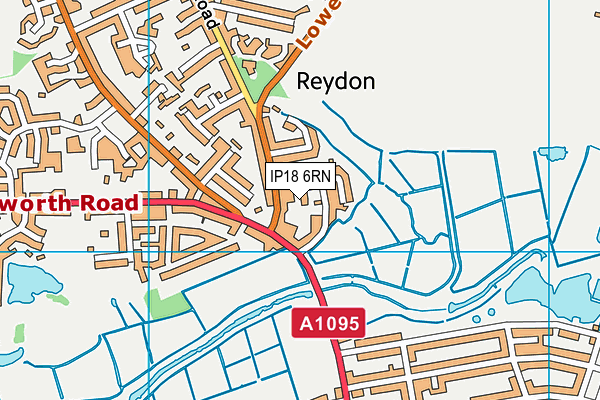 IP18 6RN map - OS VectorMap District (Ordnance Survey)