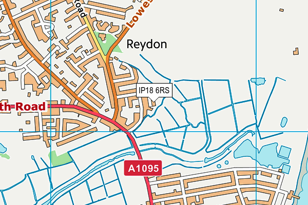 IP18 6RS map - OS VectorMap District (Ordnance Survey)