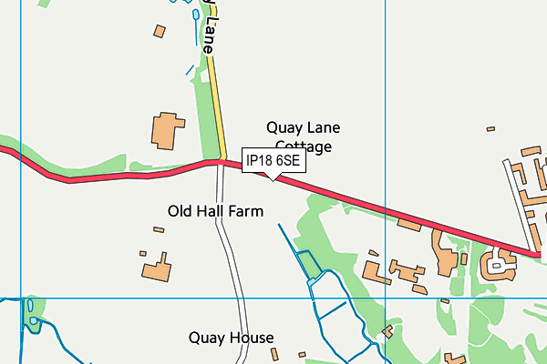 IP18 6SE map - OS VectorMap District (Ordnance Survey)