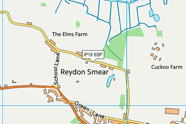 IP18 6SP map - OS VectorMap District (Ordnance Survey)