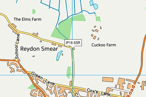 IP18 6SR map - OS VectorMap District (Ordnance Survey)