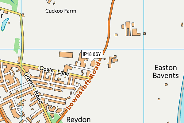 IP18 6SY map - OS VectorMap District (Ordnance Survey)