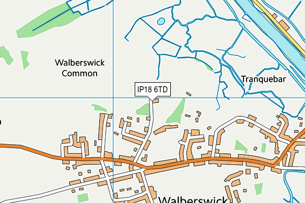 IP18 6TD map - OS VectorMap District (Ordnance Survey)