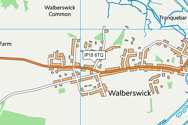 IP18 6TQ map - OS VectorMap District (Ordnance Survey)