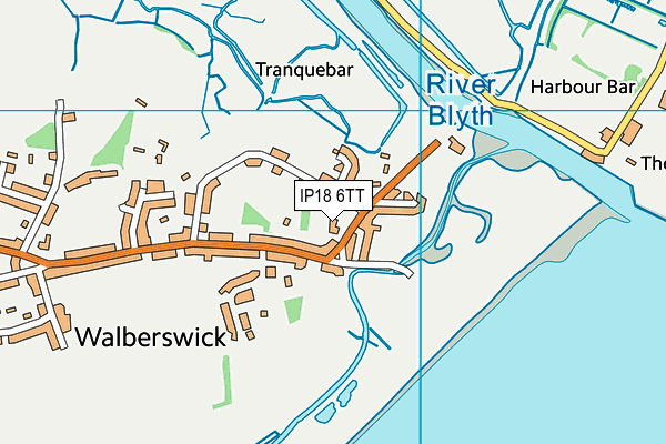 IP18 6TT map - OS VectorMap District (Ordnance Survey)