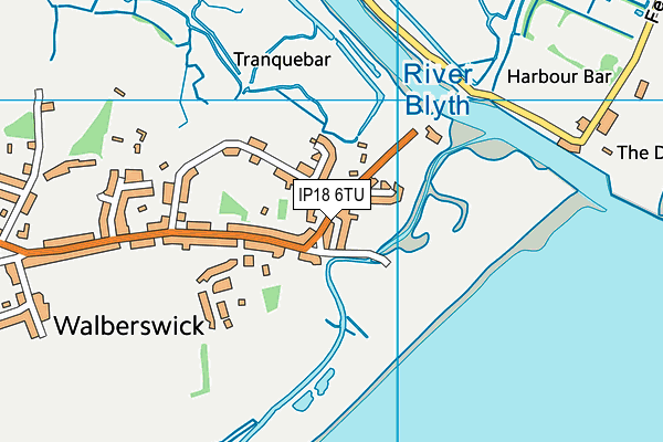 IP18 6TU map - OS VectorMap District (Ordnance Survey)