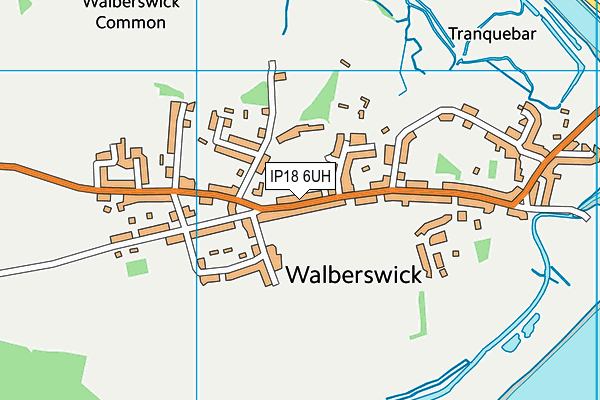 IP18 6UH map - OS VectorMap District (Ordnance Survey)
