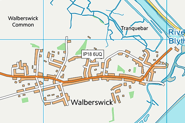 IP18 6UQ map - OS VectorMap District (Ordnance Survey)