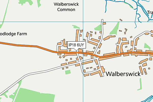 IP18 6UY map - OS VectorMap District (Ordnance Survey)