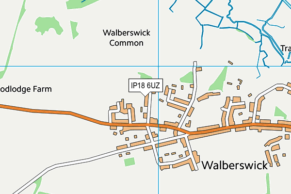 IP18 6UZ map - OS VectorMap District (Ordnance Survey)