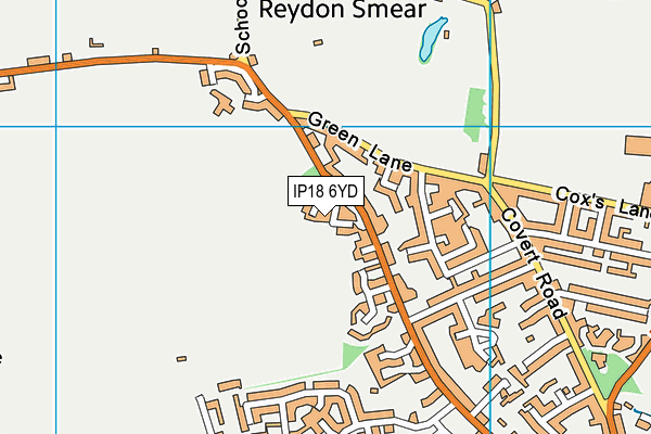 IP18 6YD map - OS VectorMap District (Ordnance Survey)