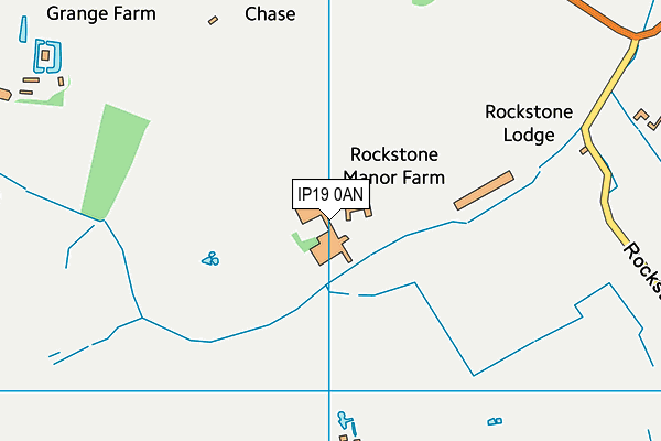 IP19 0AN map - OS VectorMap District (Ordnance Survey)