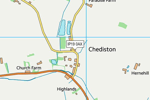 IP19 0AX map - OS VectorMap District (Ordnance Survey)