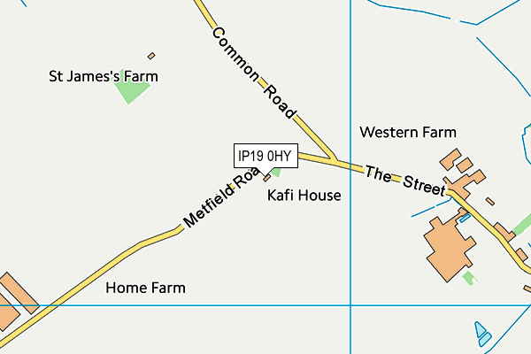 IP19 0HY map - OS VectorMap District (Ordnance Survey)