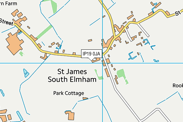 IP19 0JA map - OS VectorMap District (Ordnance Survey)