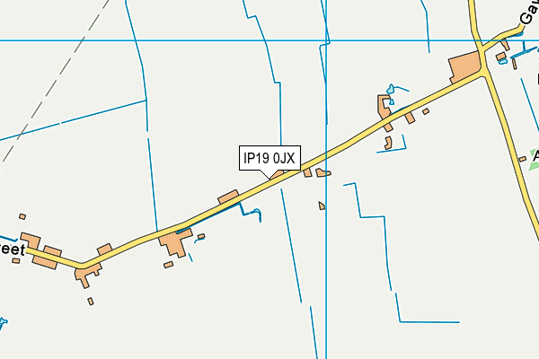 IP19 0JX map - OS VectorMap District (Ordnance Survey)