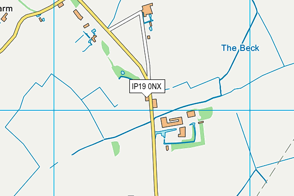 IP19 0NX map - OS VectorMap District (Ordnance Survey)