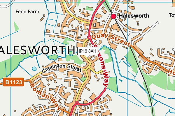 Map of HALESWORTH GROOMING LIMITED at district scale
