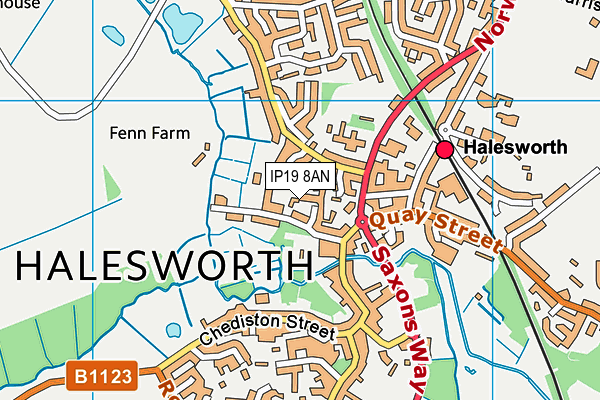 Map of RECTORY GREEN (HALESWORTH) LIMITED at district scale