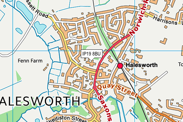 Edgar Sewter Community Primary School map (IP19 8BU) - OS VectorMap District (Ordnance Survey)
