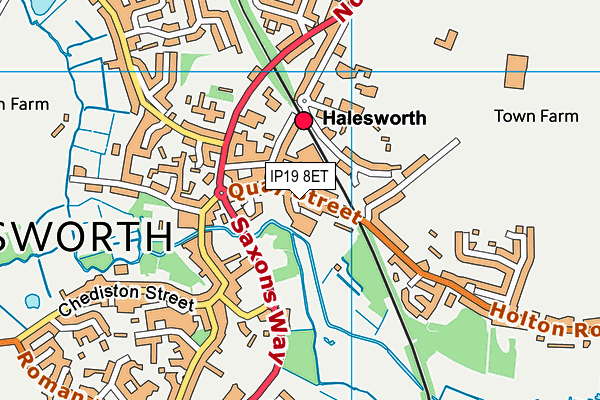 Map of SOUTHWOLD SPORTS PAVILION LIMITED at district scale