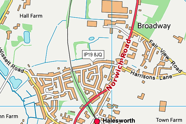 IP19 8JQ map - OS VectorMap District (Ordnance Survey)