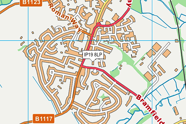 IP19 8LP map - OS VectorMap District (Ordnance Survey)