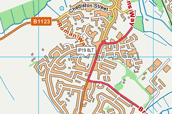 IP19 8LT map - OS VectorMap District (Ordnance Survey)