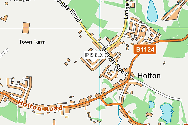 IP19 8LX map - OS VectorMap District (Ordnance Survey)