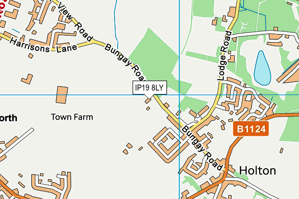 IP19 8LY map - OS VectorMap District (Ordnance Survey)
