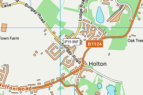 IP19 8NF map - OS VectorMap District (Ordnance Survey)