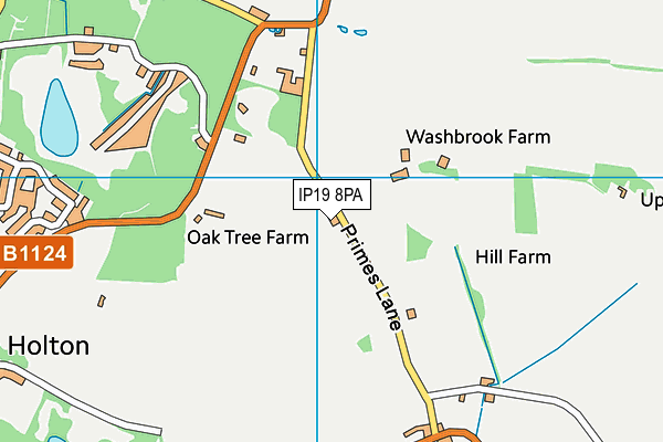 IP19 8PA map - OS VectorMap District (Ordnance Survey)