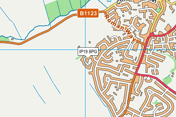 IP19 8PG map - OS VectorMap District (Ordnance Survey)