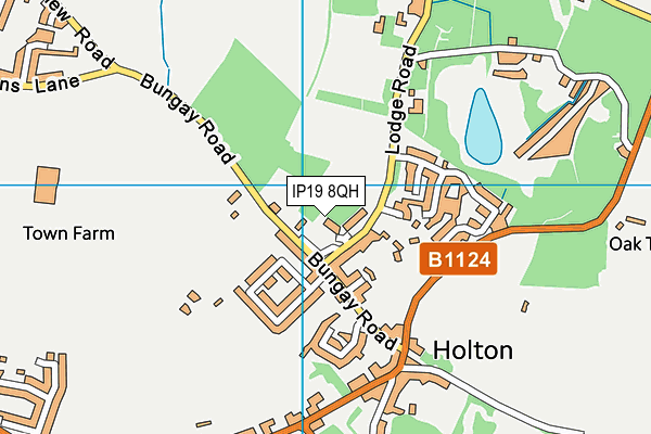 IP19 8QH map - OS VectorMap District (Ordnance Survey)