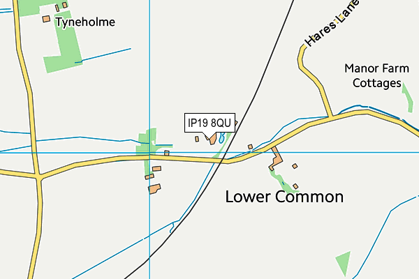 IP19 8QU map - OS VectorMap District (Ordnance Survey)