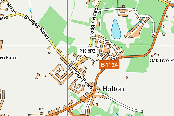 IP19 8RZ map - OS VectorMap District (Ordnance Survey)