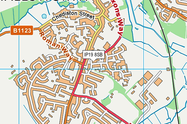 IP19 8SB map - OS VectorMap District (Ordnance Survey)