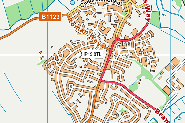 IP19 8TL map - OS VectorMap District (Ordnance Survey)